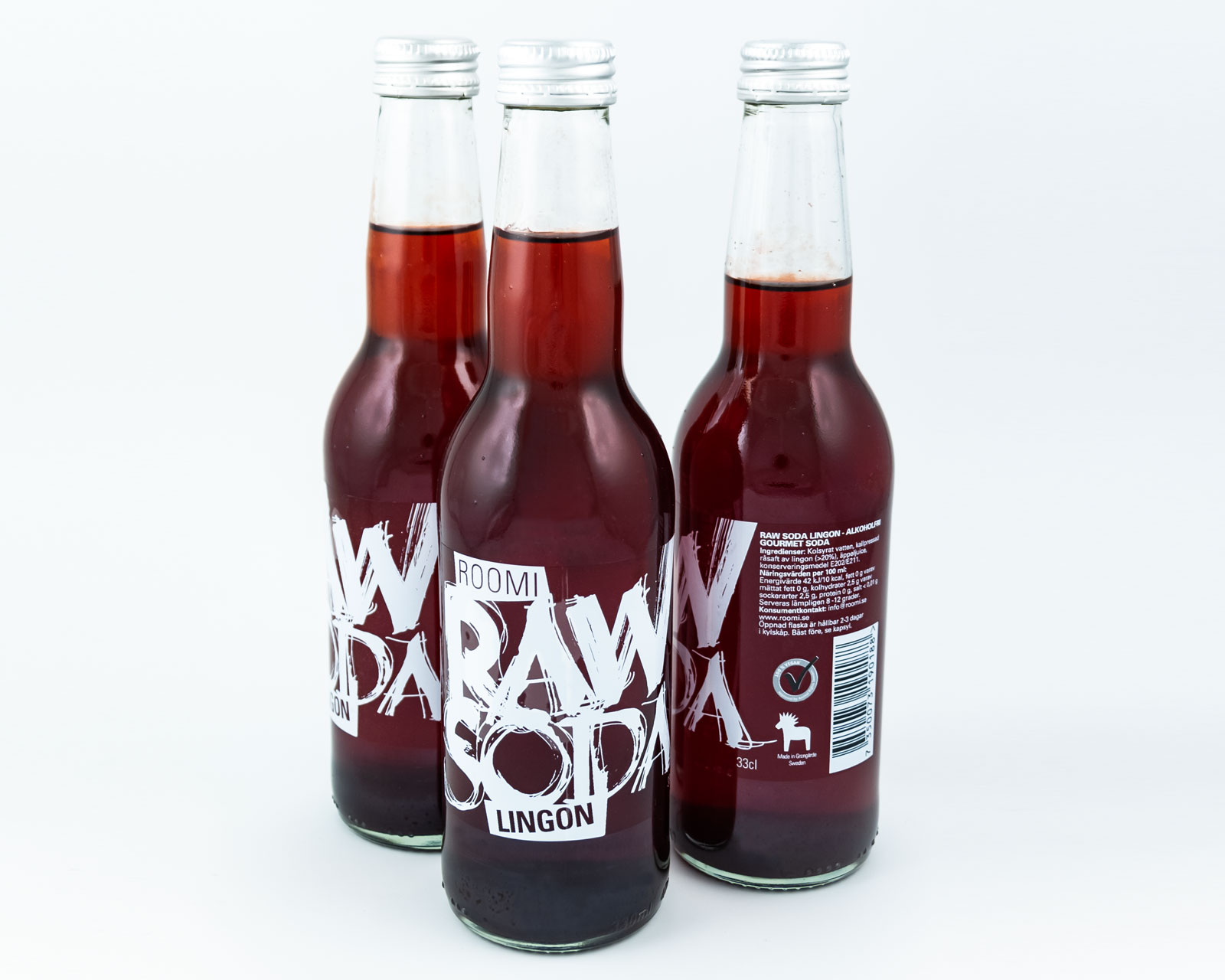 Raw Soda bottles